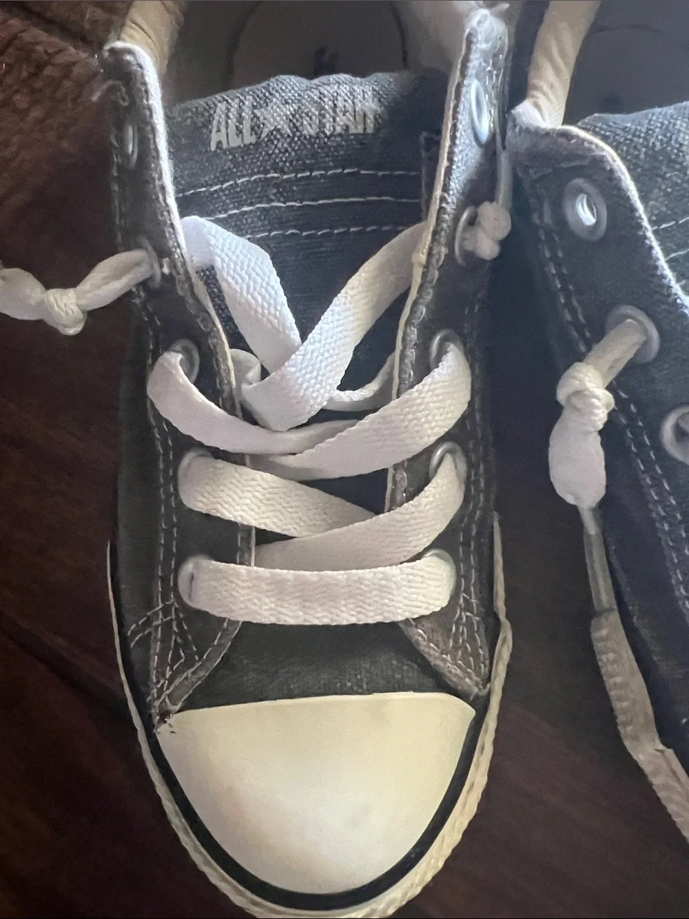 Converse Kids Gray & White Low-Top Sneakers